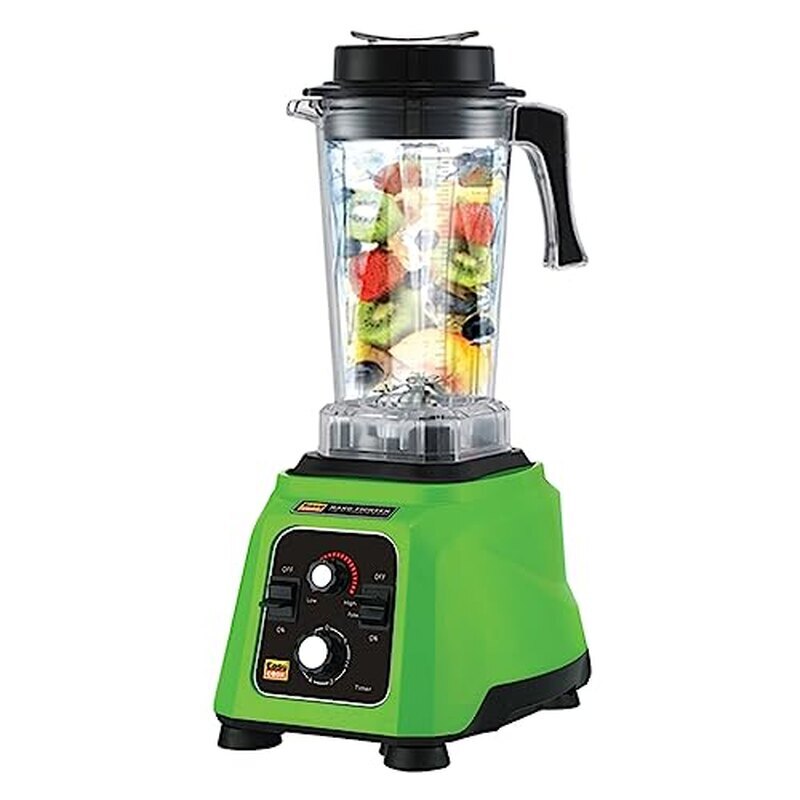 خلاط ومطحنة عصائر EASY COOK MH15 Hardfighter بقوة 1500 واط | خلاط تجاري قوي | خلاط عالي السرعة للمقاهي والمطاعم | أداء 4x | أخضر أحمر أسود