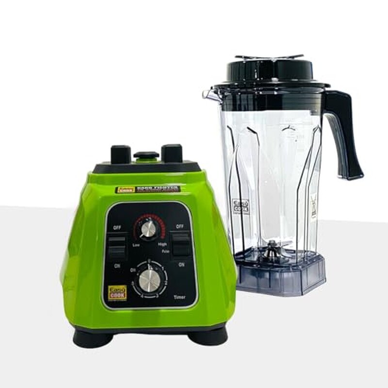 خلاط ومطحنة عصائر EASY COOK MH15 Hardfighter بقوة 1500 واط | خلاط تجاري قوي | خلاط عالي السرعة للمقاهي والمطاعم | أداء 4x | أخضر أحمر أسود