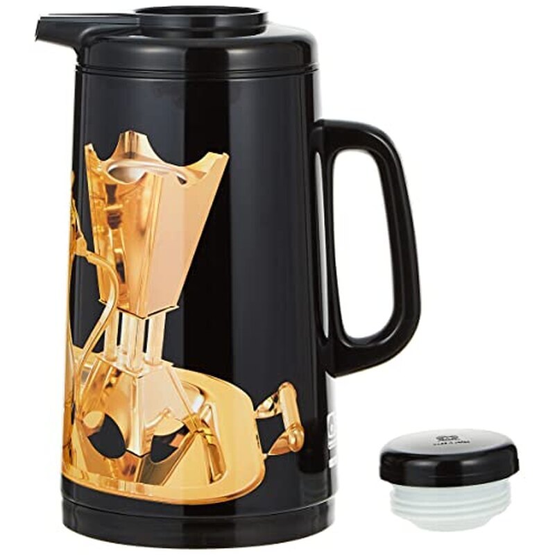 Peacock أبو طاووس Original Japan CIT Model 40 Royal Black Vacuum Flask | Premium Japanese Thermos for Tea, Coffee & Hot Water | Hot & Cold Insulated Flask