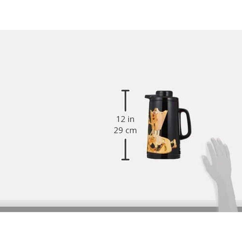 Peacock أبو طاووس Original Japan CIT Model 40 Royal Black Vacuum Flask | Premium Japanese Thermos for Tea, Coffee & Hot Water | Hot & Cold Insulated Flask
