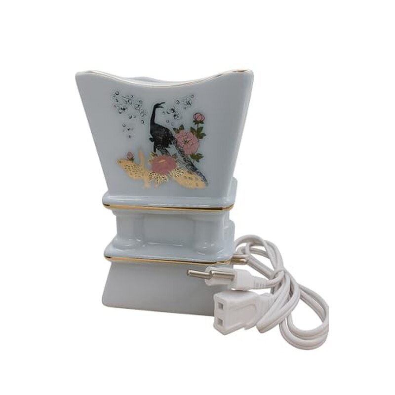 Ceramic Electric Bakhoor Burner | Plug-In Arabic Mabkhara Incense Burner with Rapid Heating & Adjustable Heat | Ceramic Oud & Fragrance Burner for Home, Office & Car